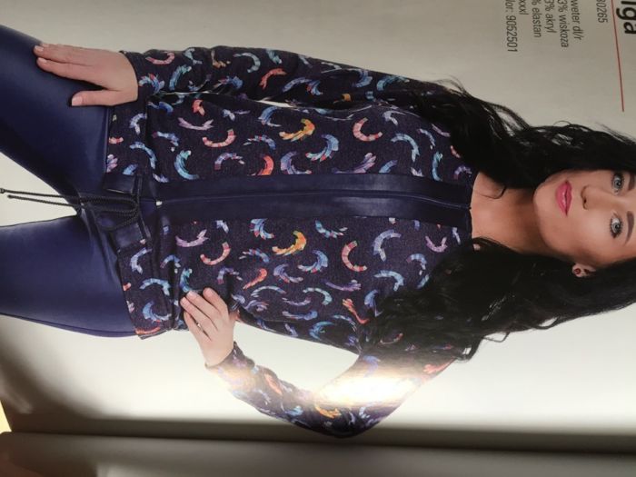 Kolorowy sweter Top-Bis