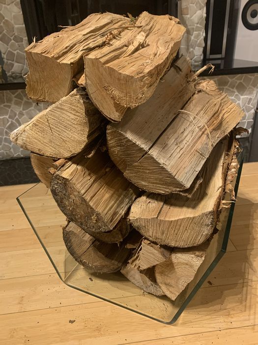 Stojak na Drewno kominkowe EMPOLI Szkło hartowane