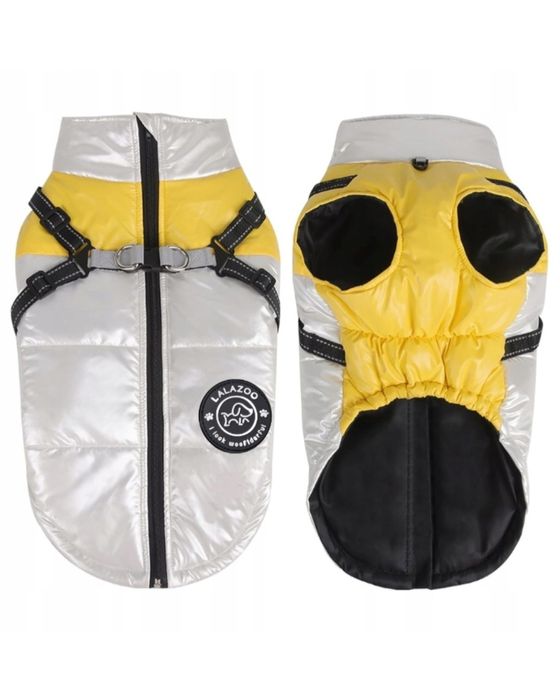 UBRANKO DLA PSA wodoodporna kurtka z SZELKAMI STAR zimowa PERŁA XL
