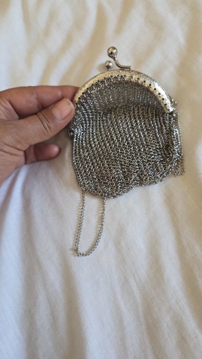 Bolsa prateada moedas, estilo medieval
