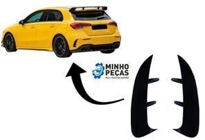 Aero Flaps Traseiros Mercedes A (W177) Look A35 Aquaprint Carbono