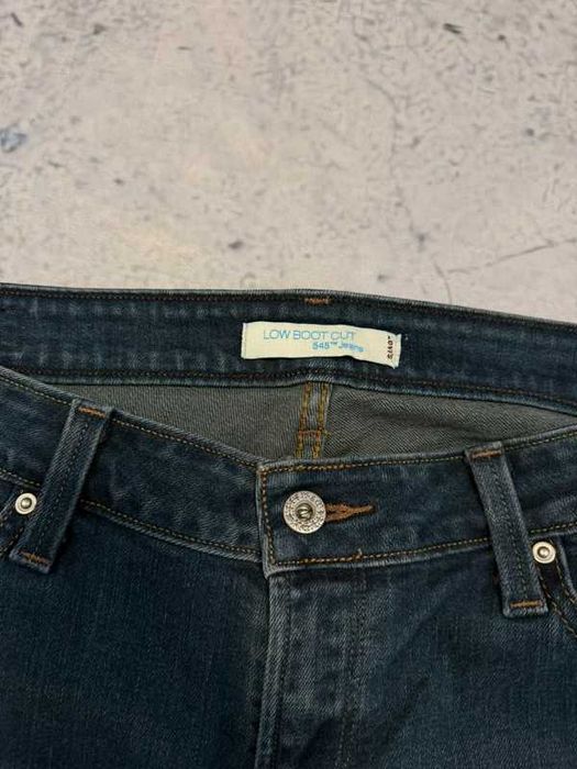 Ciemne granatowe jeansy bootcut flared Levi’s 545 Low Boot Cut