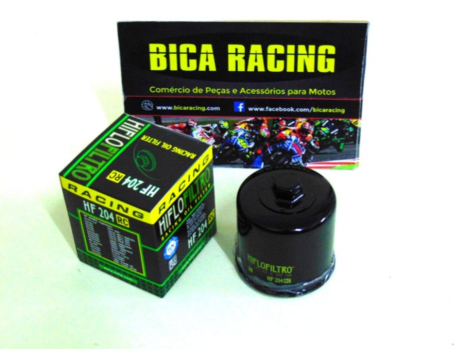Filtro oleo Hiflo Racing HF204 Honda kawasaki MV agusta Yamaha