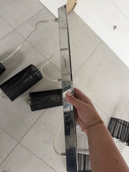 lampa wiszaca glamour 3 klosze z krysztalkami