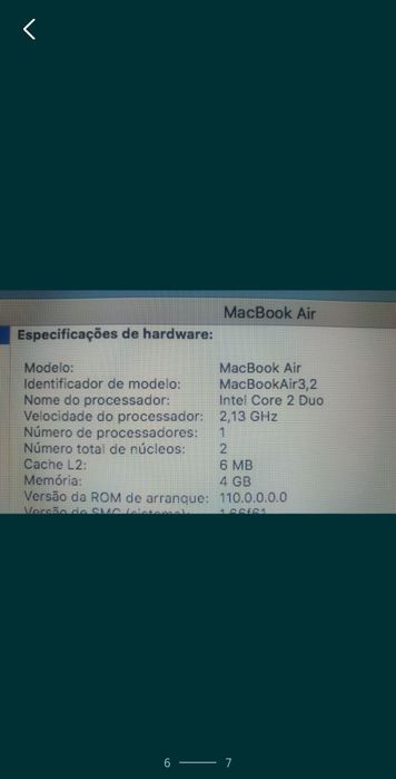 Macbook Air 13'' - Intel Core 2 Duo 2,13Ghz/256 SSD/Gforce 320M