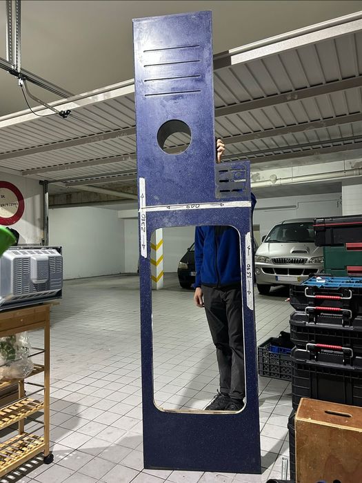 Bancada azul Corian