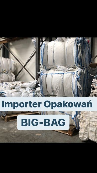 big bag mocne na drzewo opał węgiel 1000 kg z fartuchem i lejkiem