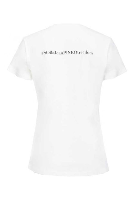 PINKO T-shirt z nadrukiem biały INCARNATA S , M