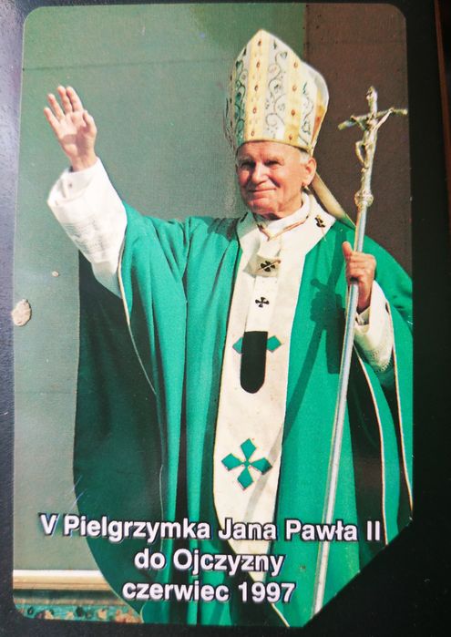 Karta telefoniczna z papieżem Janem Pawłem II 1997