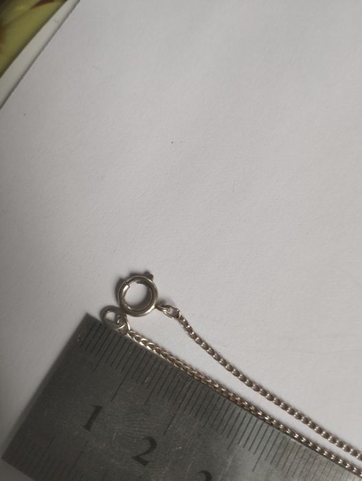 Срібний ланцюжок+хрест 3 грами