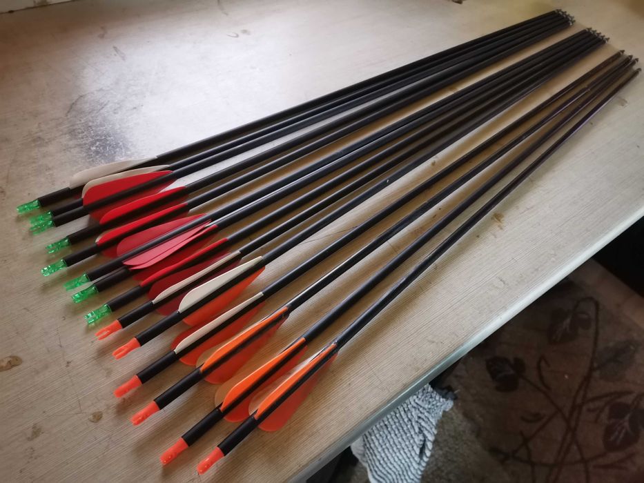 Strzały do łuku z włókna szklanego albo karbonowego 30"