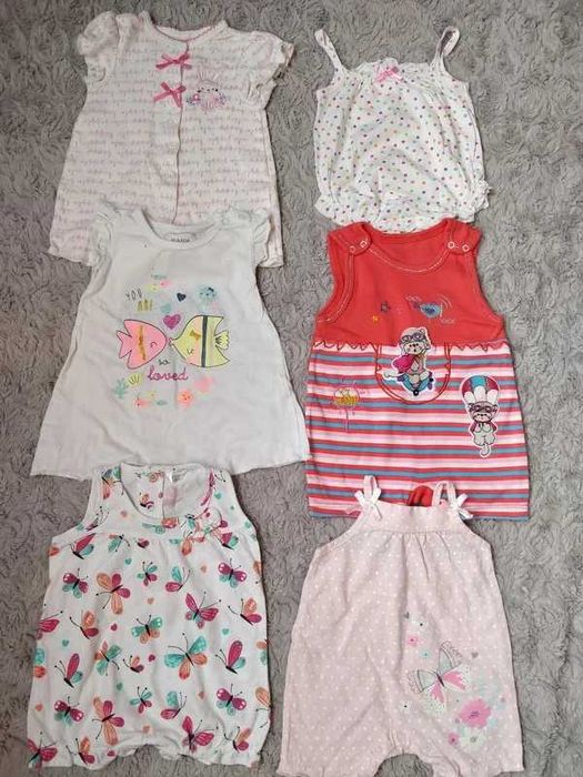Rampersy / body 6 sztuk rozmiar 62-68