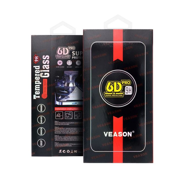 Szkło Hartowane 6D Pro Veason Glass - do Xiaomi Redmi Note 14S czarny