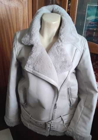Куртка на меху косуха экокожа и экомех р 46-48