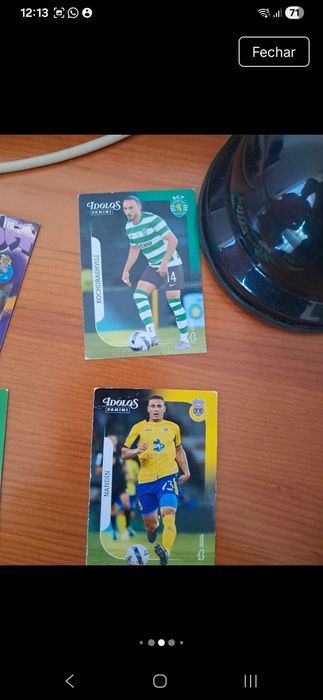 Cartas cromos futebol Ídolos (pack ou individual)