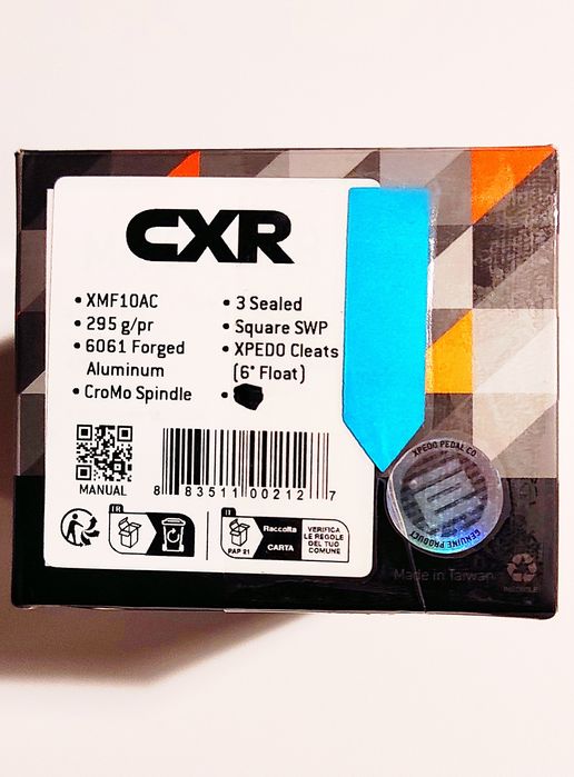 Pedały rowerowe SPD MTB Gravel Xpedo CXR XMF-10AC black/blue 294g