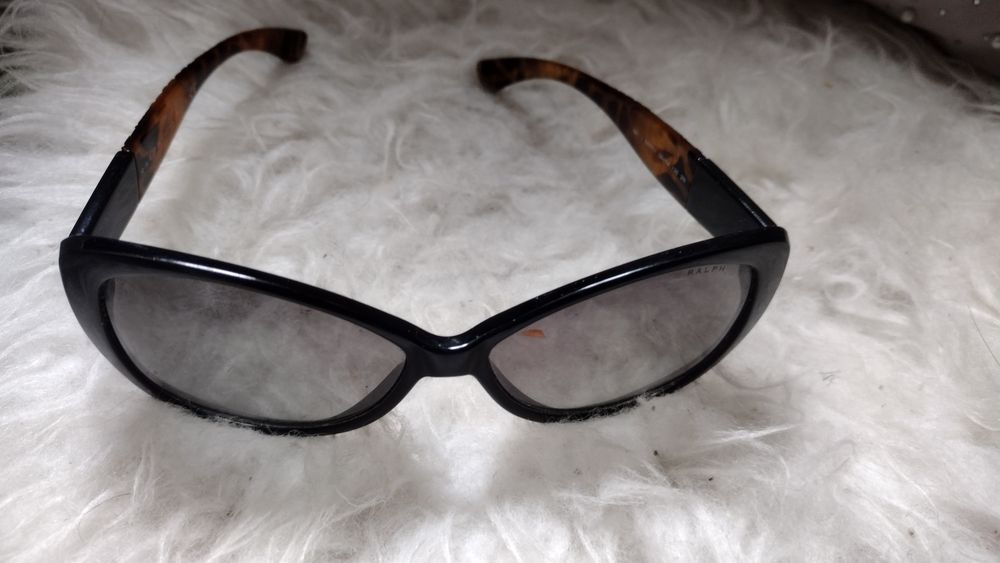 Okulary przeciwsłoneczne Ralph Lauren w kolorze czarno-brązowym/grandi