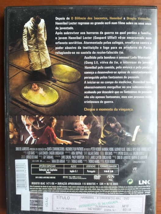 DVD Hannibal: The Origin of Evil64752318726913122