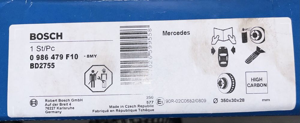 Discos travao  mercedes Amg o par