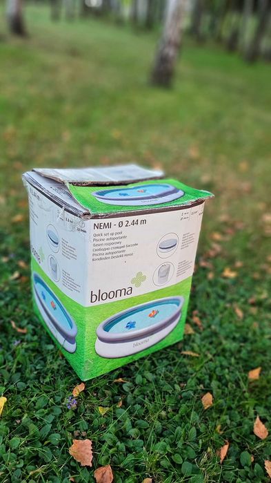 Basen ogrodowy Blooma – 244 × 66 cm – używany jeden sezon