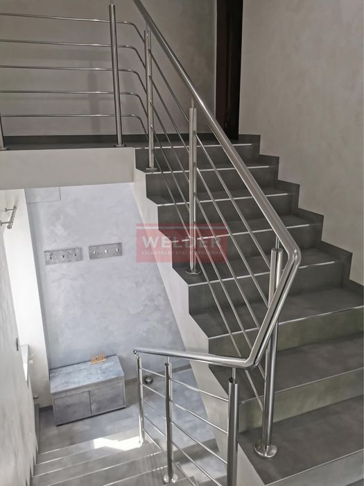 Balustrada Harfa Schody Barierka balkon Stal nierdzewna