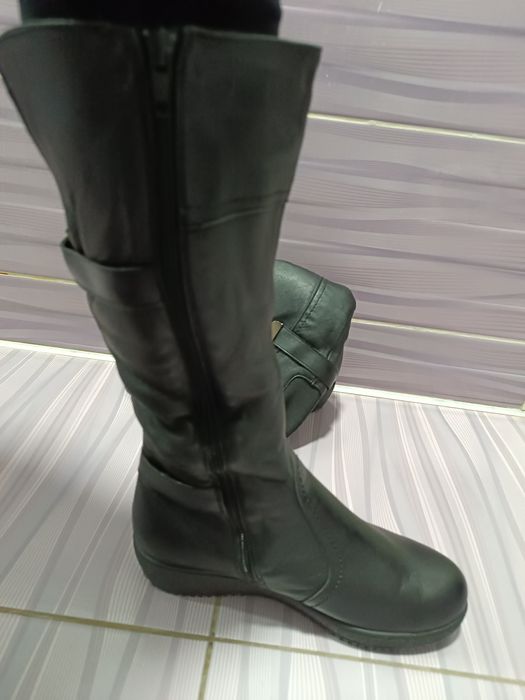 Шкіряні зимові сапоги