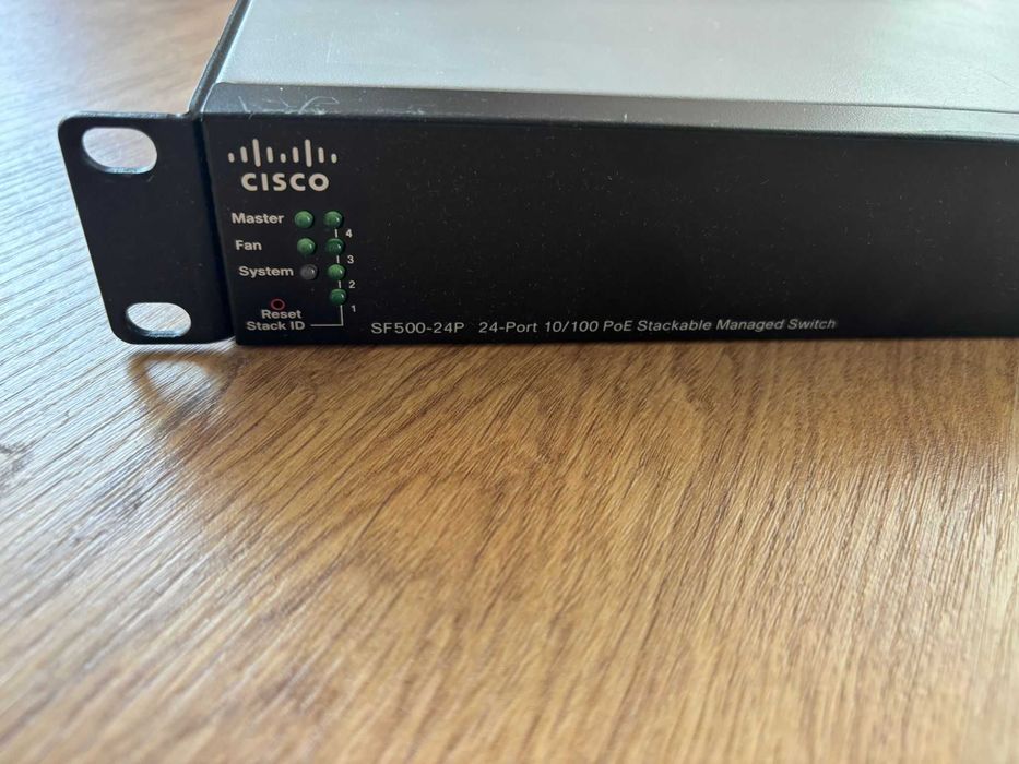 Switch Cisco SF500-24P 24-Port 10/100 PoE Stackable Managed Switch