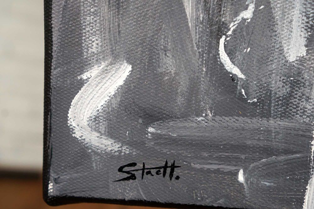 Duży oryginalny ręcznie malowany obraz olejny portret pięknej kobiety