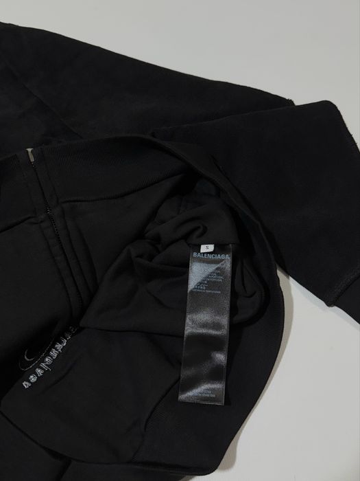 зип худи Balenciaga Inside Out Fit Sports Logo Zip Hoodie