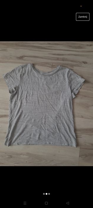 Koszulka biała w paski