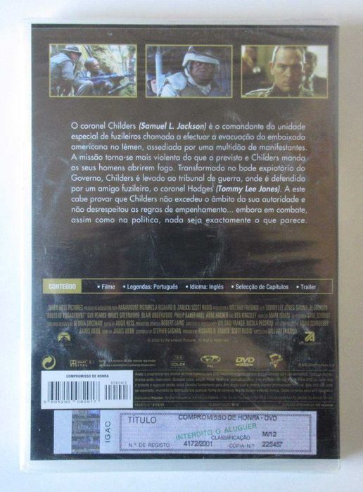 Compromisso De Honra (Tommy Lee Jones) (DVD NOVO / SELADO)64752318600834121