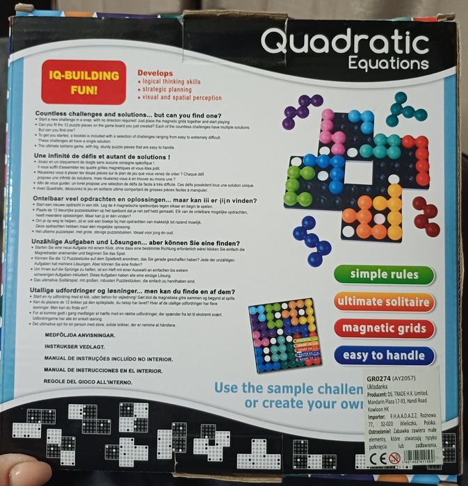 Kwadrylion 12 elementów Quadratic