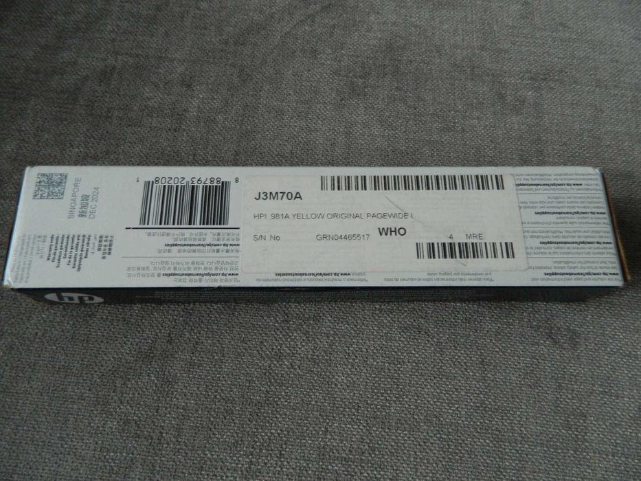 Tusz HP 981A J3M70A żółty (yellow)