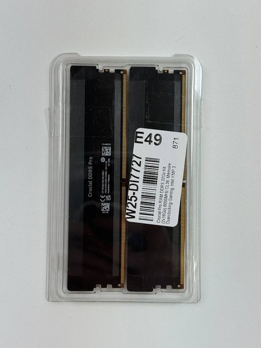 Оперативна пам'ять Crucial Pro RAM DDR5 DIMM Kit 2x16GB 6000MHz CL36