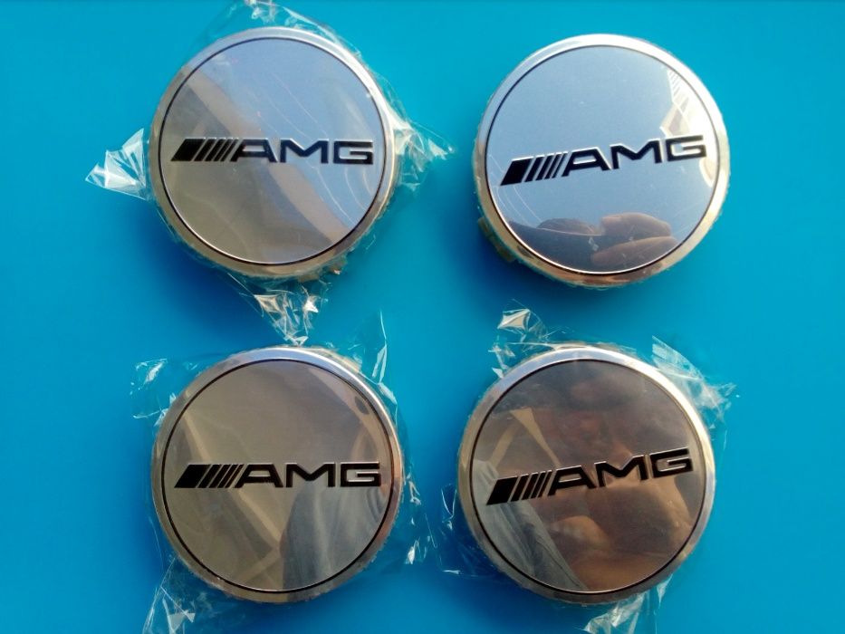 centros jante Mercedes 75mm emblemas tampa logótipo encaixe AMG CLA VW