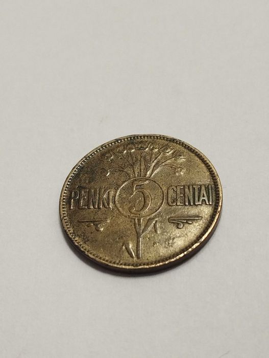 Sprzedam monetę Litwa 5 centów 1925r.