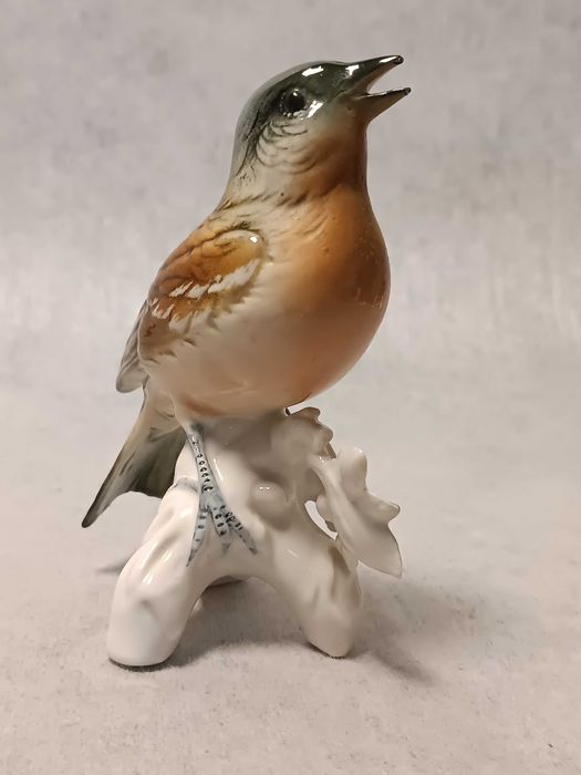 KARL ENS Porcelanowy Ptak Zięba VOLKSTEDT Niemcy