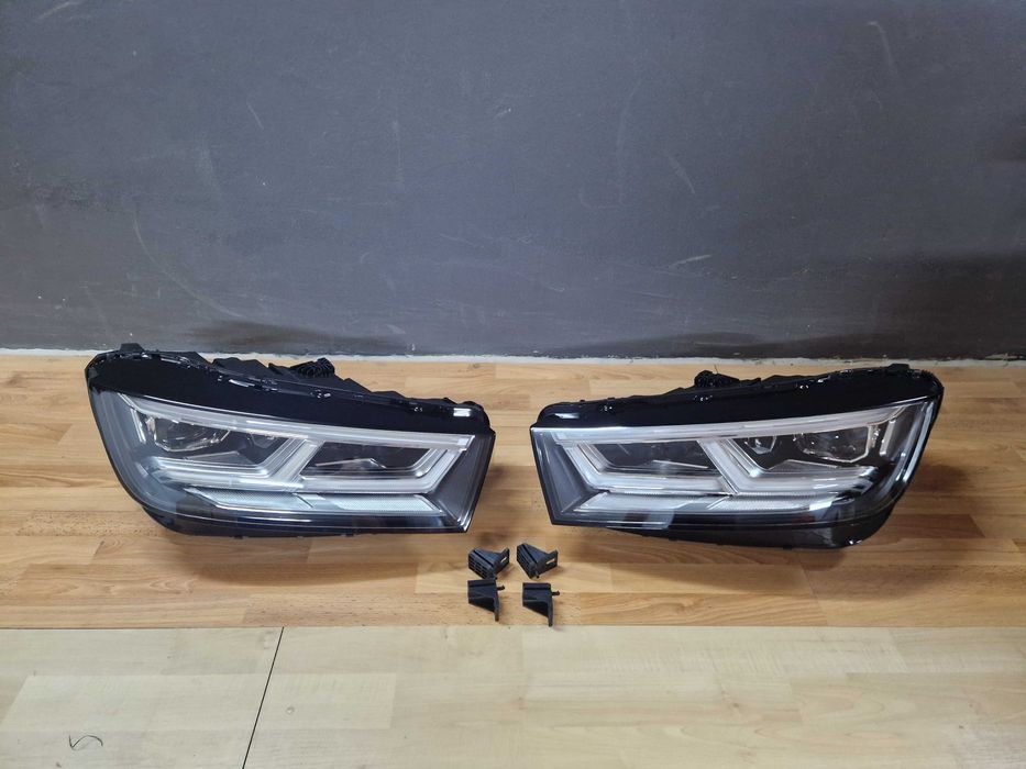 Передние фары Full Led на Audi Q5 80A 2016-2020 года c блоками