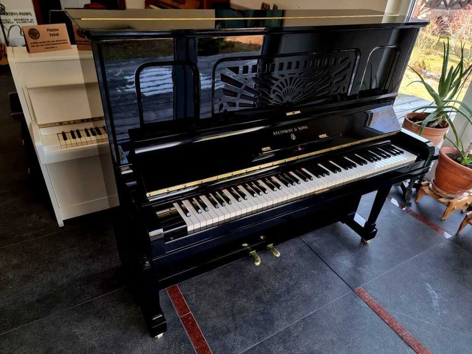 Pianino Steinway & Sons model K 130cm 1917r CZARNY POŁYSK