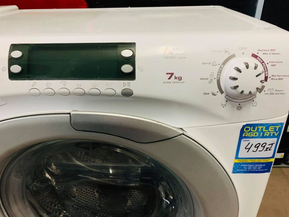 Doinwestowana pralka Candy 7kg 1200 obr A++ Gwarancja Dostawa RATY %