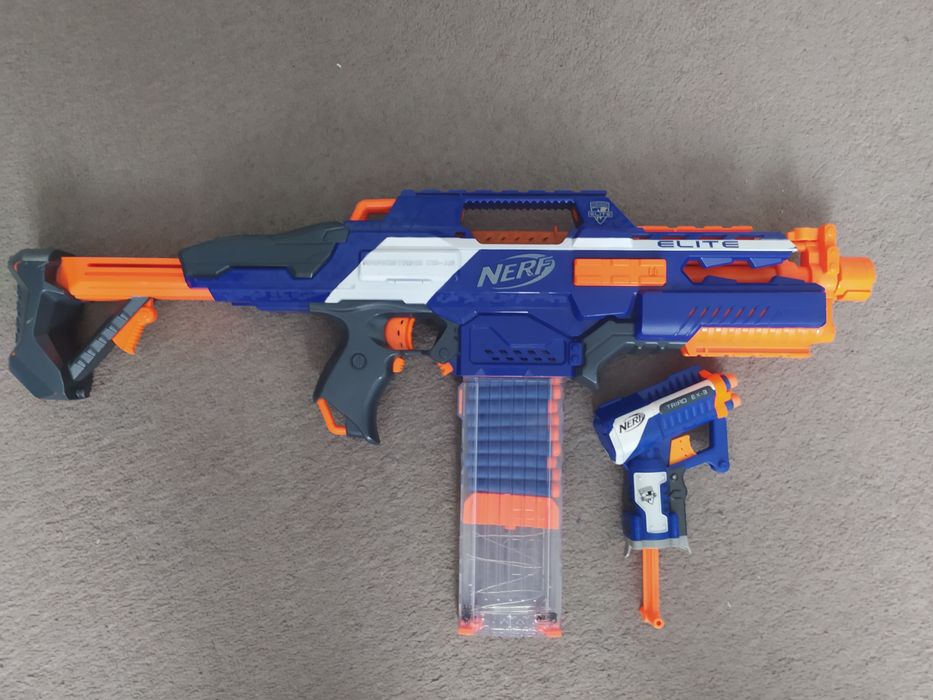 Zestaw: Nerf Elite Rapidstrike CS -18  + gratis Nerf Triad EX-3