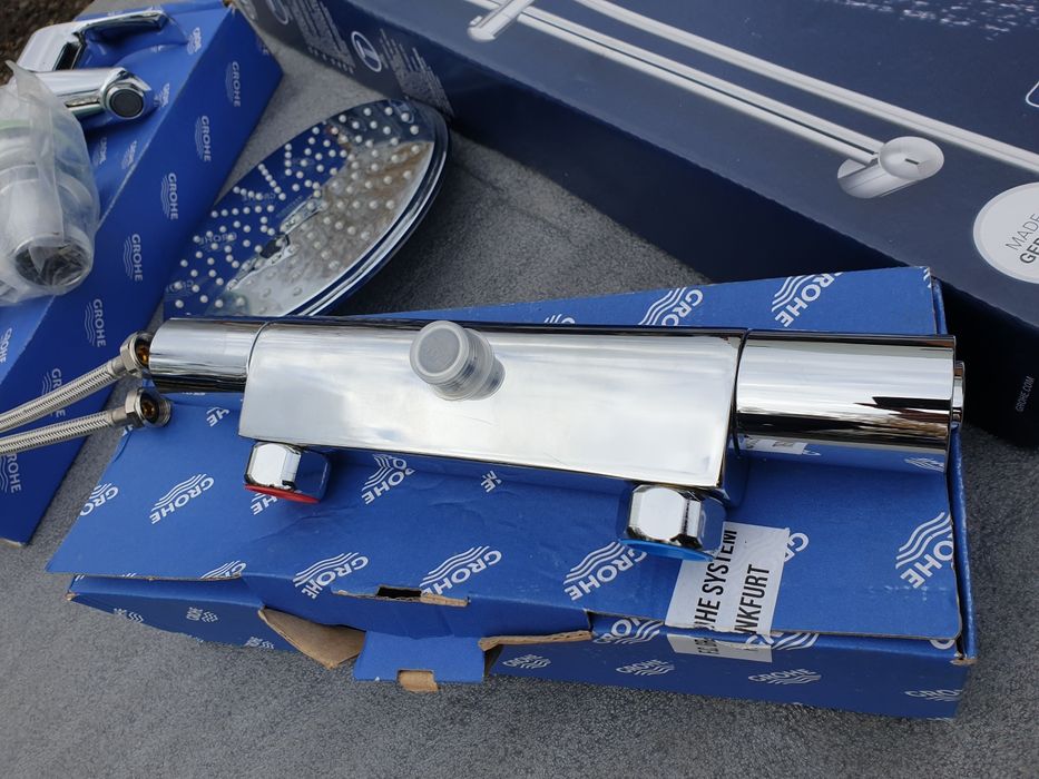 Bateria termostatyczna Grohe 1000+ zestaw prsznucowy . Ostatni