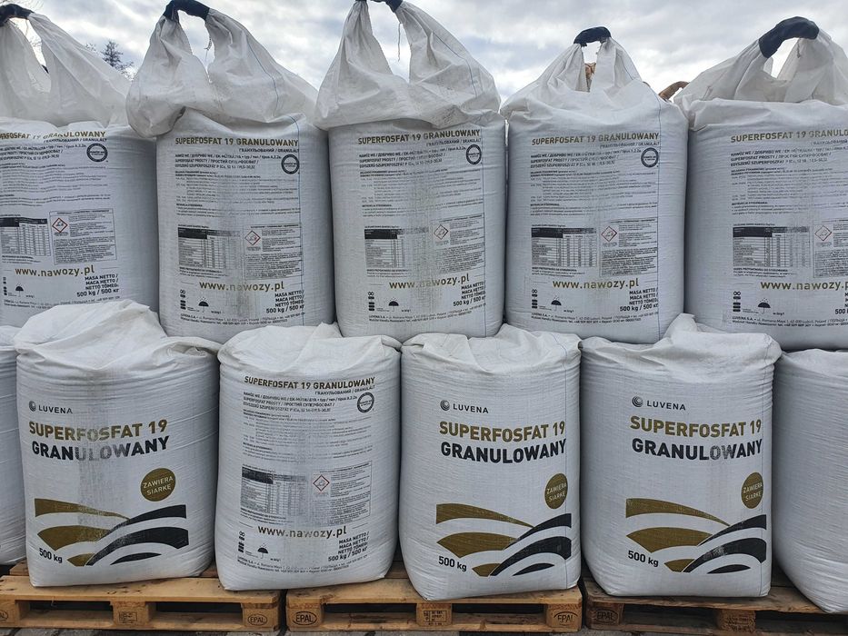 SUPERFOSFAT PROSTY 18%  GRANULOW. BB 500 KG LUVENA oraz NPK Sól fosforan mocznik