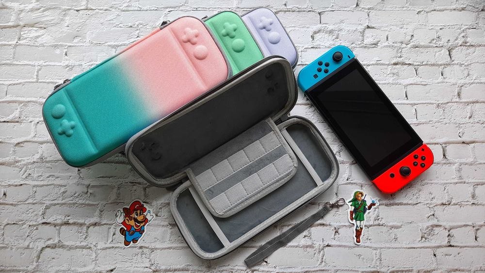 Чохол / Чехол, Кейс для Nintendo Switch OLED Градиент + Скло Свич ОЛЕД