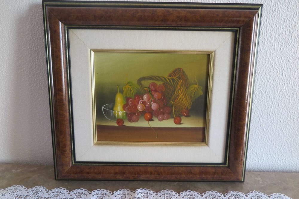 Quadros com tela de natureza morta (frutas)
