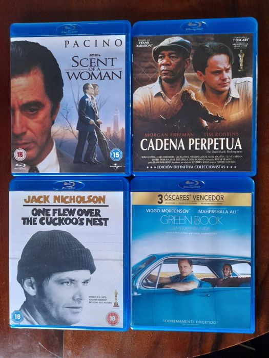 Bluray Shawshank/Perfume de Mulher/Green Book/Voando Sobre Um Ninho