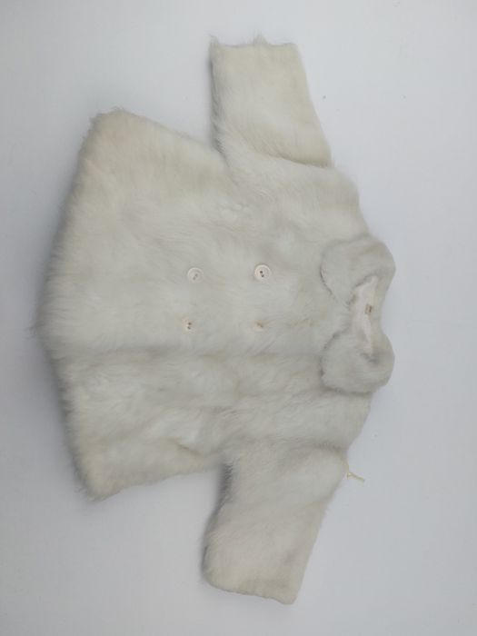 Casaco de criança  branco de pêlo