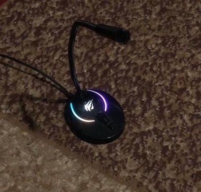 Игровой USB микрофон Havit GK55 с RGB подсветкой.