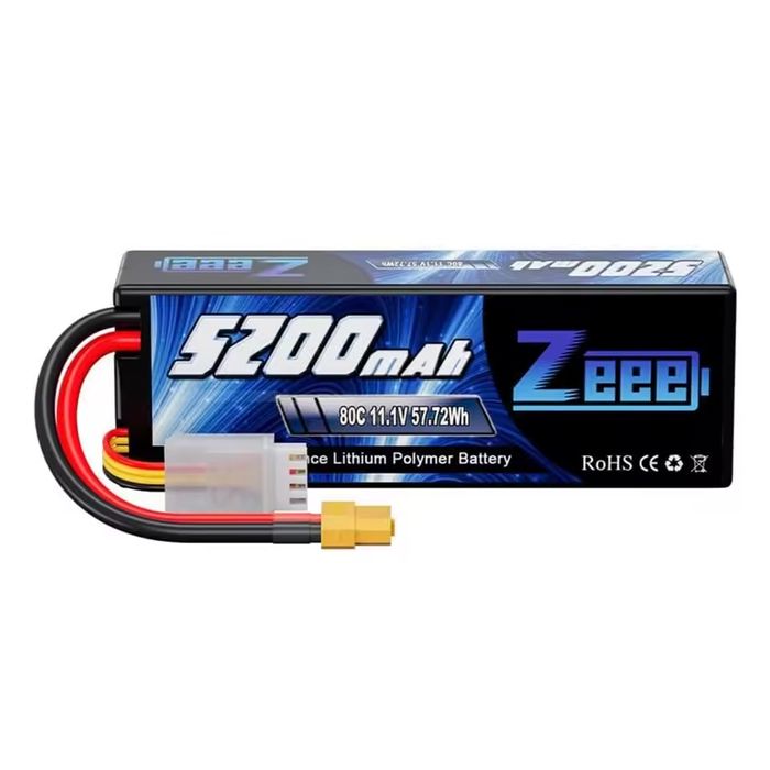 Комплект з 2шт.Zeee 11.1V 5200mAh 3S 80C LiPo (2 шт.)