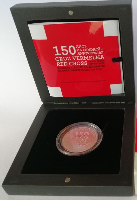 2,5€ Proof Prata, 150 Anos da Cruz Vermelha Portuguesa